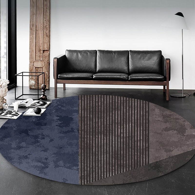 Trendy Geo Patterned Rug Multi Color Cotton Blend Carpet Pet Friendly Easy Care Indoor Rug for Parlor Gray-Blue Clearhalo 'Area Rug' 'Modern' 'Rugs' Rug' 2213606