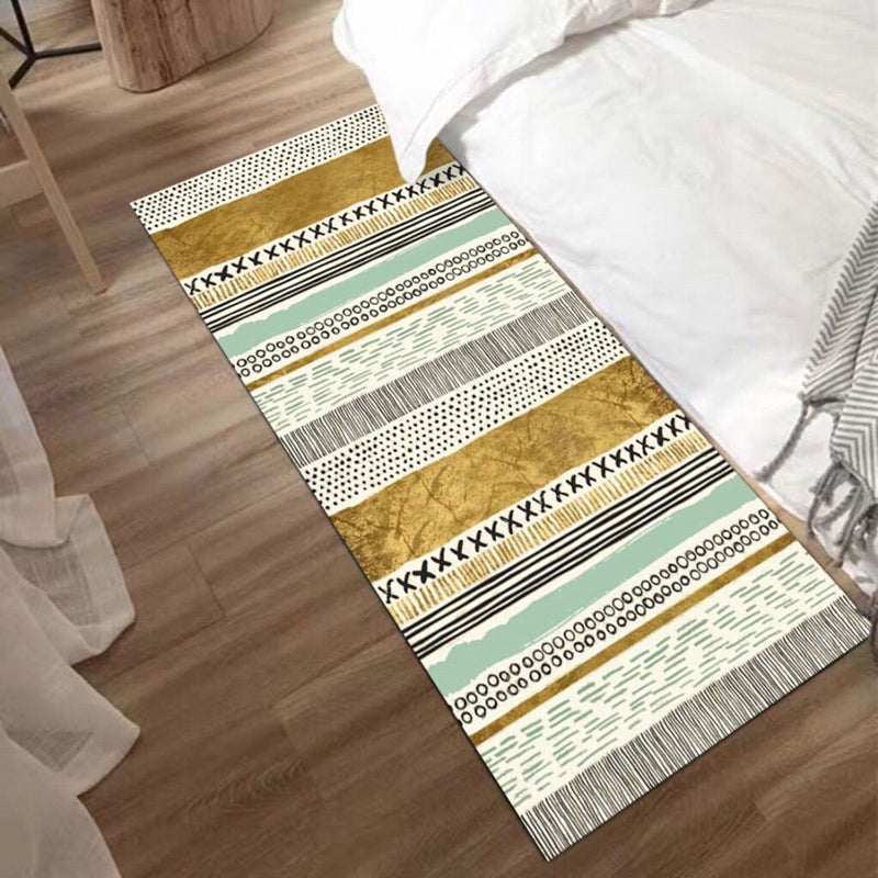 Relaxing Abstract Pattern Rug Multicolor Blended Indoor Rug Machine Washable Stain-Resistant Area Carpet for Bedroom Gold Clearhalo 'Area Rug' 'Modern' 'Rugs' Rug' 2213999