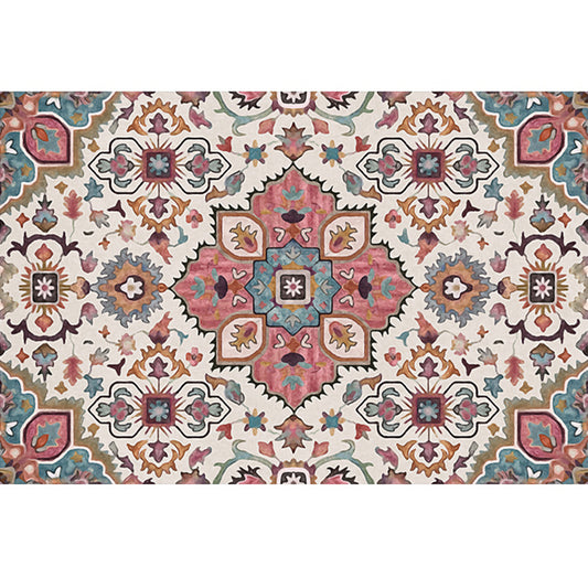 Western Living Room Rug Multicolor Tribal Printed Carpet Synthetics Non-Slip Backing Washable Indoor Rug Pink Clearhalo 'Area Rug' 'Bohemian' 'Rugs' Rug' 2214113