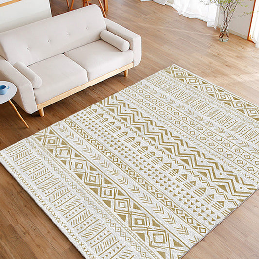 Ethnic Geometric Printed Rug Multi Colored Cotton Blend Indoor Rug Pet Friendly Easy Care Area Carpet for Living Room Clearhalo 'Area Rug' 'Moroccan' 'Rugs' Rug' 2214163