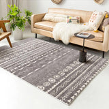 Vintage Parlor Rug Multicolor Geometric Pattern Area Rug Polypropylene Pet Friendly Non-Slip Backing Carpet Dark Gray Clearhalo 'Area Rug' 'Bohemian' 'Rugs' Rug' 2214329