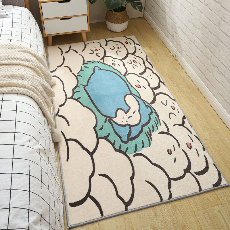 4 Colors, Cute Dog Pattern Anti-Slip Rug