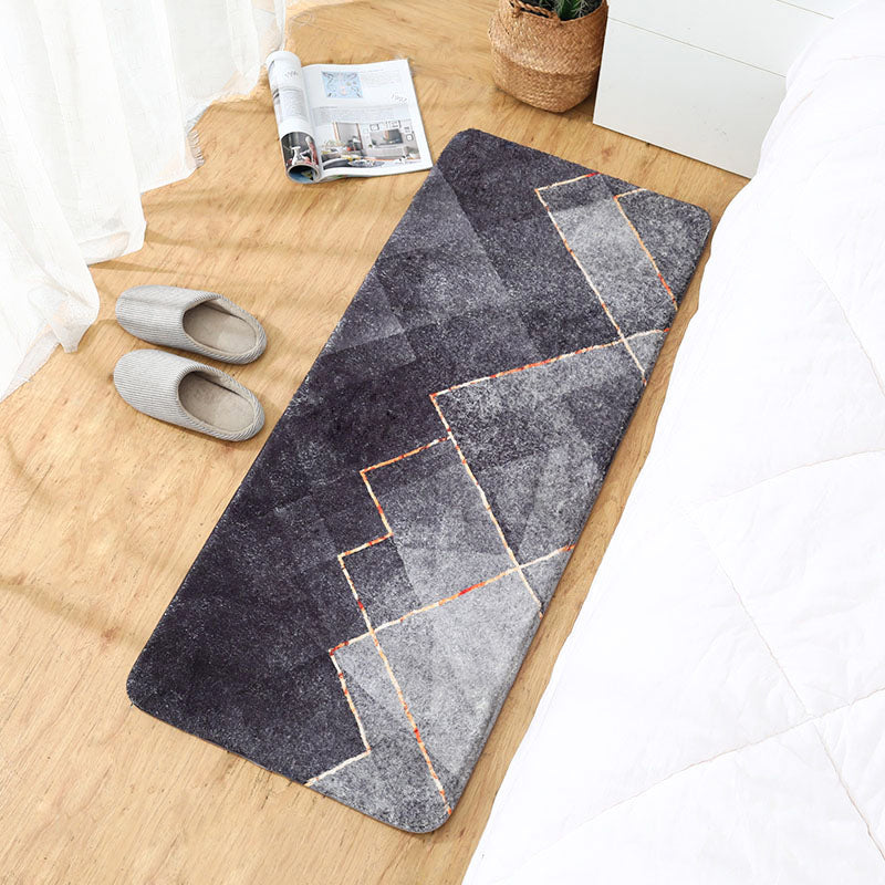 Trendy Bedroom Rug Multi-Colored Fairy Tale Print Carpet Blended Non-Slip Backing Washable Indoor Rug Dark Gray Clearhalo 'Area Rug' 'Modern' 'Rugs' Rug' 2214762