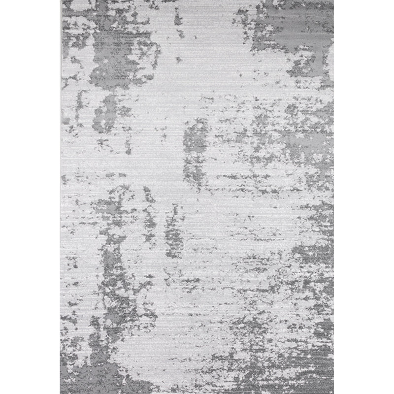 Steampunk Decoration Rug Multi-Color Abstract Print Area Rug Cotton Blend Non-Slip Pet Friendly Carpet Gray-White Clearhalo 'Area Rug' 'Rug' 2215106