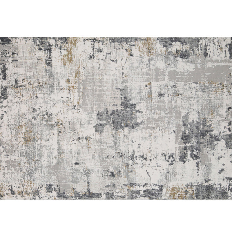 Luxury Living Room Rug Multi Colored Abstract Printed Area Carpet Synthetics Non-Slip Backing Stain-Resistant Rug Grey Clearhalo 'Area Rug' 'Rug' 2215176