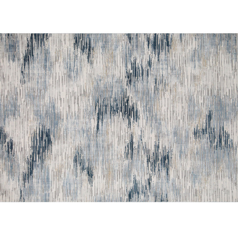 Luxury Living Room Rug Multi Colored Abstract Printed Area Carpet Synthetics Non-Slip Backing Stain-Resistant Rug Gray Blue Clearhalo 'Area Rug' 'Rug' 2215177