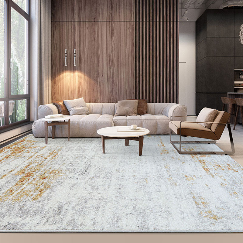 Steampunk Abstract Rug Multi Colored Synthetics Indoor Rug Pet Friendly Stain-Resistant Carpet for Living Room Silver Gray Clearhalo 'Area Rug' 'Rug' 2215373