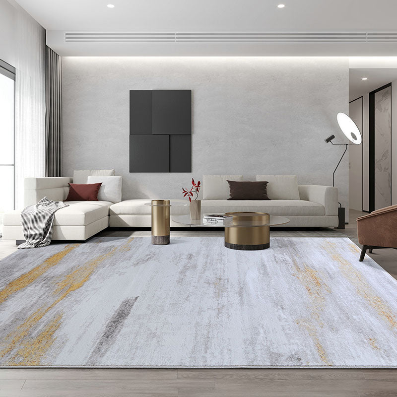 Steampunk Abstract Rug Multi Colored Synthetics Indoor Rug Pet Friendly Stain-Resistant Carpet for Living Room Gray-Gold Clearhalo 'Area Rug' 'Rug' 2215381