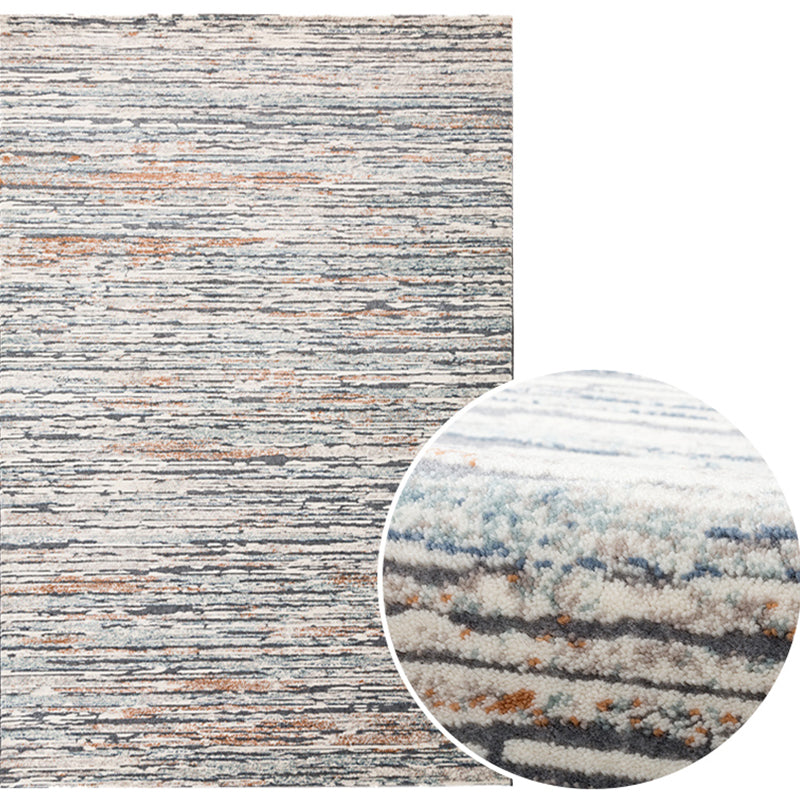 Unique Living Room Rug Multi-Color Abstract Print Carpet Polypropylene Pet Friendly Stain-Resistant Area Rug Blue-Gray 5'3" x 7'7" Clearhalo 'Area Rug' 'Rug' 2215423