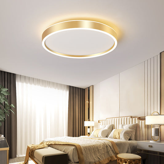 Round Shade Living Room LED Flush Mount Acrylic Modern Flushmount Ceiling Lighting Clearhalo 'Ceiling Lights' 'Close To Ceiling Lights' 'Close to ceiling' 'Flush mount' Lighting' 2217345