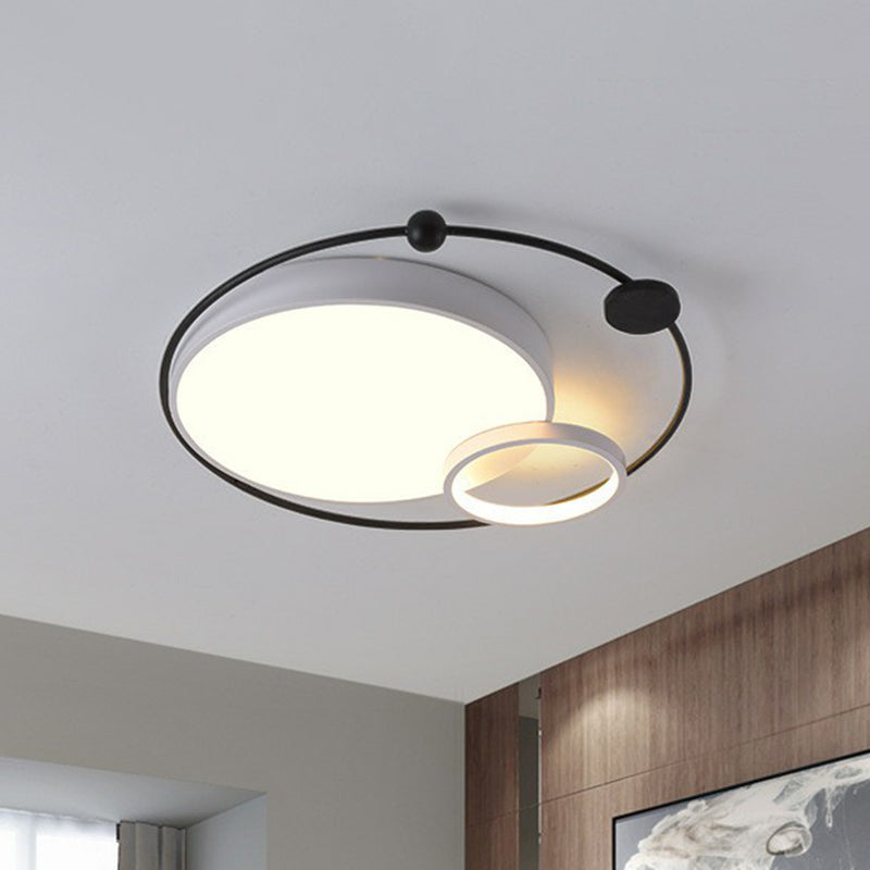 Planet Shaped Flush Light Modern Style Metal Bedroom LED Flush Ceiling Light Fixture Clearhalo 'Ceiling Lights' 'Close To Ceiling Lights' 'Close to ceiling' 'Flush mount' Lighting' 2217421