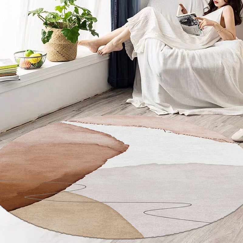 Creative Bedroom Rug Multi-Color Colorblocked Carpet Polypropylene Washable Pet Friendly Anti-Slip Rug Clearhalo 'Area Rug' 'Rug' 2225097