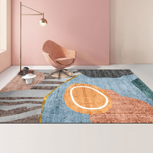 Casual Colorblock Rug Multi-Color Polyster Area Carpet Non-Slip Backing Easy Care Indoor Rug for Home Decor Clearhalo 'Area Rug' 'Rug' 2225418