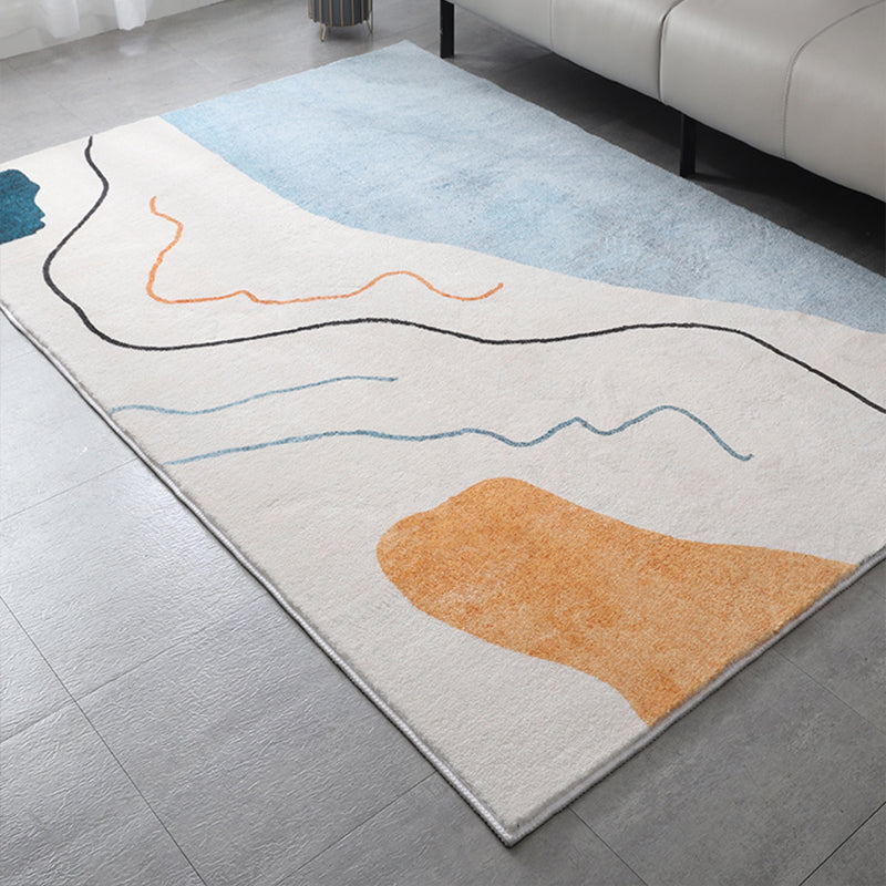 Western Bedroom Rug Multi Color Colorblock Indoor Rug Cotton Blend Pet Friendly Anti-Slip Carpet Clearhalo 'Area Rug' 'Rug' 2225589