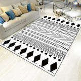 Contemporary Living Room Rug Multi-Colored Geo Patterned Carpet Synthetics Pet Friendly Machine Washable Rug Clearhalo 'Area Rug' 'Modern' 'Rugs' Rug' 2225894