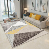 Nordic Abstract Print Rug Multicolor Polyster Area Rug Anti-Slip Backing Stain-Resistant Carpet for Living Room Light Gray Clearhalo 'Area Rug' 'Modern' 'Rugs' Rug' 2225909