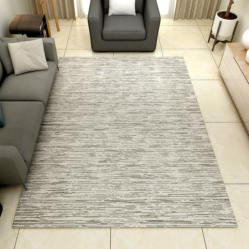 Nordic Abstract Print Rug Multicolor Polyster Area Rug Anti-Slip Backing Stain-Resistant Carpet for Living Room Silver Gray Clearhalo 'Area Rug' 'Modern' 'Rugs' Rug' 2225913