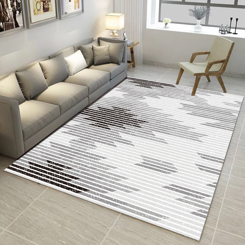 Nordic Abstract Print Rug Multicolor Polyster Area Rug Anti-Slip Backing Stain-Resistant Carpet for Living Room Clearhalo 'Area Rug' 'Modern' 'Rugs' Rug' 2225919