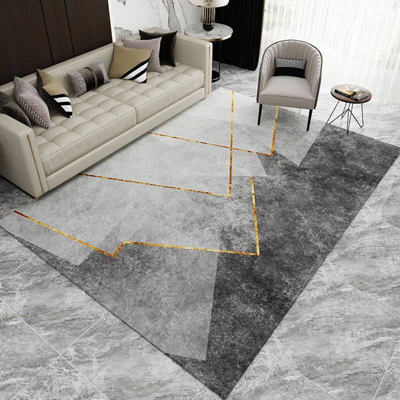 Simple Geo Print Rug Multi-Color Modern Indoor Rug Cotton Blend Non-Slip Backing Pet Friendly Carpet for Parlor Clearhalo 'Area Rug' 'Modern' 'Rugs' Rug' 2225927