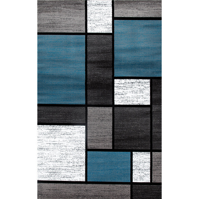 Classic Geo Print Rug Multi Colored Polyster Area Rug Anti-Slip Backing Pet Friendly Washable Carpet for Parlor Clearhalo 'Area Rug' 'Modern' 'Rugs' Rug' 2225940