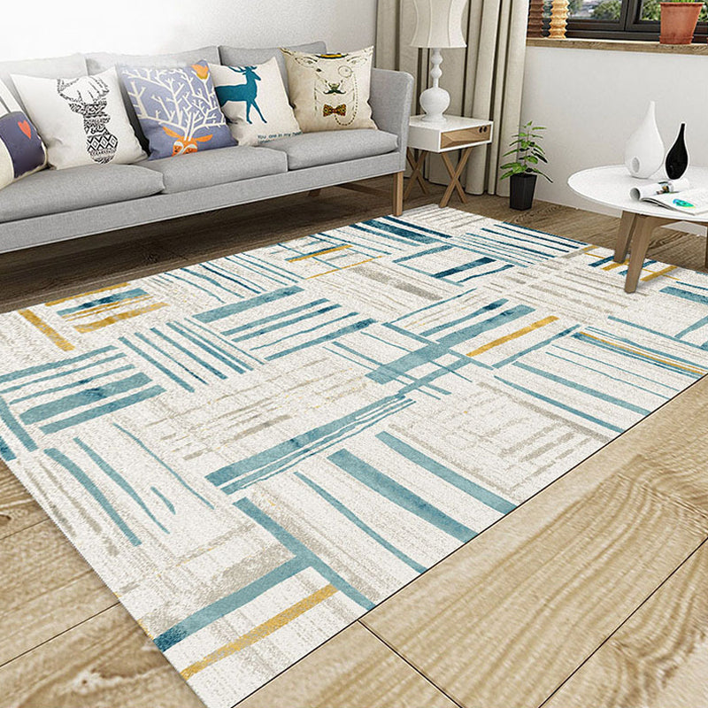 Classic Geo Print Rug Multi Colored Polyster Area Rug Anti-Slip Backing Pet Friendly Washable Carpet for Parlor Clearhalo 'Area Rug' 'Modern' 'Rugs' Rug' 2225946