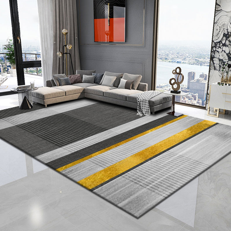 Multi Color Trendy Rug Cotton Blend Geometric Indoor Rug Non-Slip Back Easy Care Area Carpet for Bedroom Clearhalo 'Area Rug' 'Modern' 'Rugs' Rug' 2225979