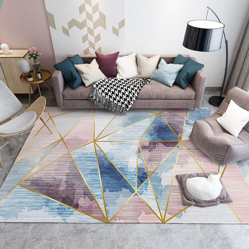 Trendy Home Decor Rug Multi-Color Geometric Area Carpet Polypropylene Anti-Slip Pet Friendly Rug Clearhalo 'Area Rug' 'Modern' 'Rugs' Rug' 2226108