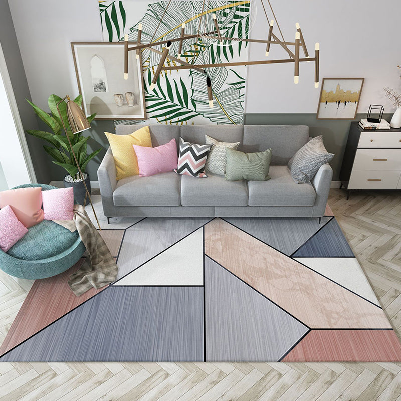 Trendy Home Decor Rug Multi-Color Geometric Area Carpet Polypropylene Anti-Slip Pet Friendly Rug Clearhalo 'Area Rug' 'Modern' 'Rugs' Rug' 2226119