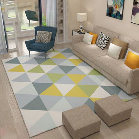 Chinese Parlor Rug Multi-Color Geo Pattern Carpet Polyster Non-Slip Backing Pet Friendly Indoor Rug Clearhalo 'Area Rug' 'Modern' 'Rugs' Rug' 2226191