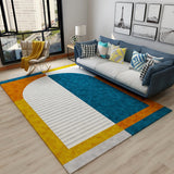 Casual Bedroom Rug Multi Color Geometric Print Rug Polyster Non-Slip Backing Stain-Resistant Carpet Dark Blue Clearhalo 'Area Rug' 'Modern' 'Rugs' Rug' 2226296