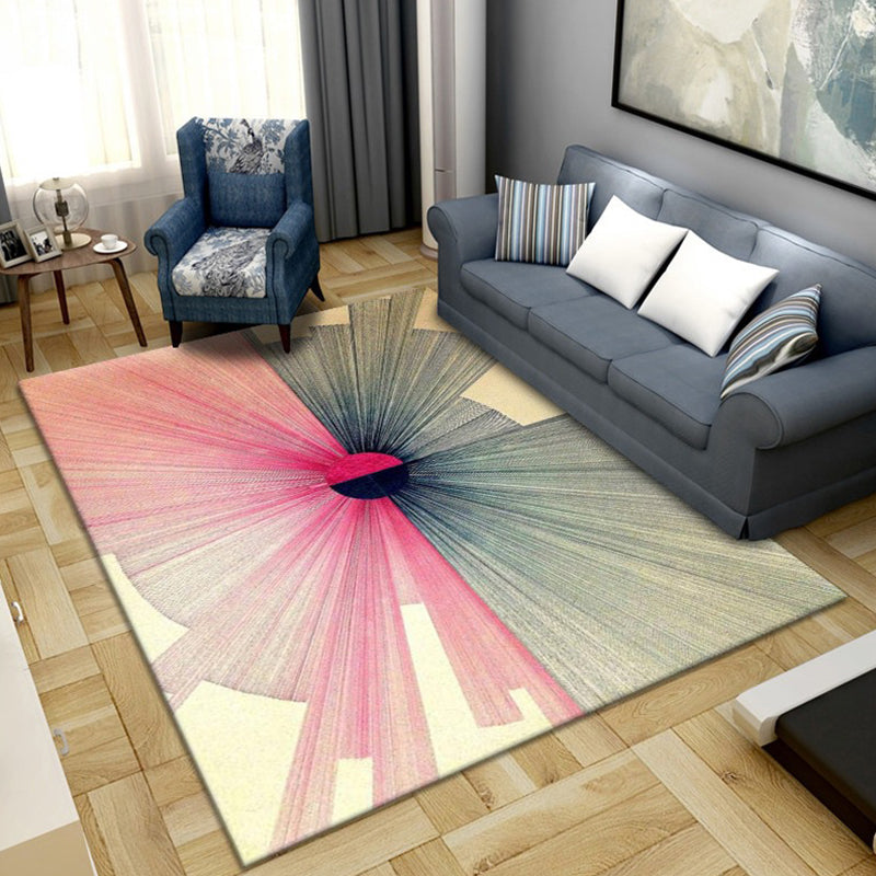 Scandinavian Abstract Pattern Rug Multi Color Polyster Area Carpet Anti-Slip Backing Easy Care Rug for Parlor Clearhalo 'Area Rug' 'Modern' 'Rugs' Rug' 2226398