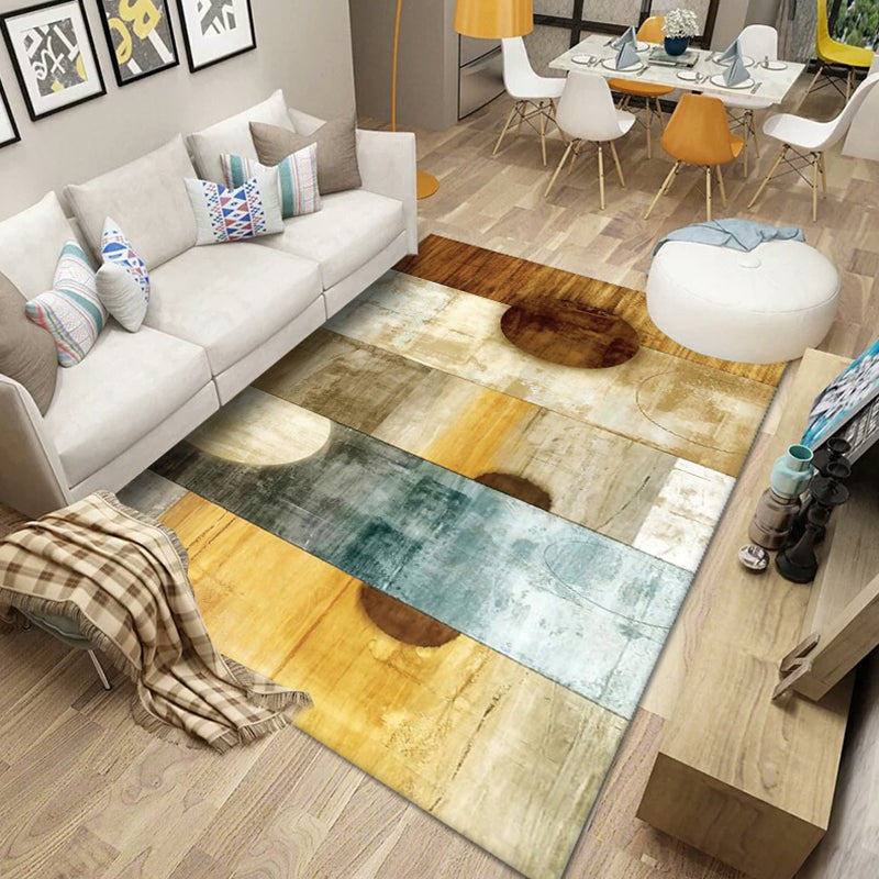 Scandinavian Abstract Pattern Rug Multi Color Polyster Area Carpet Anti-Slip Backing Easy Care Rug for Parlor Clearhalo 'Area Rug' 'Modern' 'Rugs' Rug' 2226403