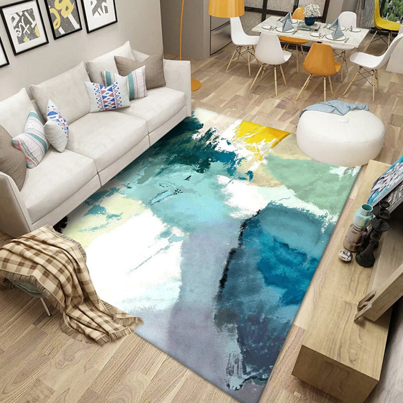 Scandinavian Abstract Pattern Rug Multi Color Polyster Area Carpet Anti-Slip Backing Easy Care Rug for Parlor Clearhalo 'Area Rug' 'Modern' 'Rugs' Rug' 2226415