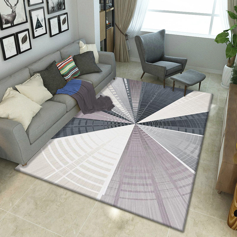 Multi Colored Bedroom Rug Luxury Geo Printed Area Rug Polypropylene Non-Slip Washable Carpet Beige Clearhalo 'Area Rug' 'Modern' 'Rugs' Rug' 2226433