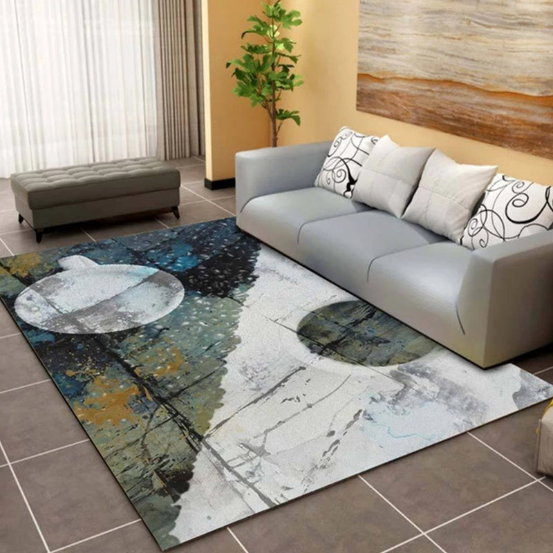 Modern Geo Pattern Rug Multi Colored Cotton Blend Area Carpet Non-Slip Pet Friendly Indoor Rug for Parlor Clearhalo 'Area Rug' 'Modern' 'Rugs' Rug' 2226474