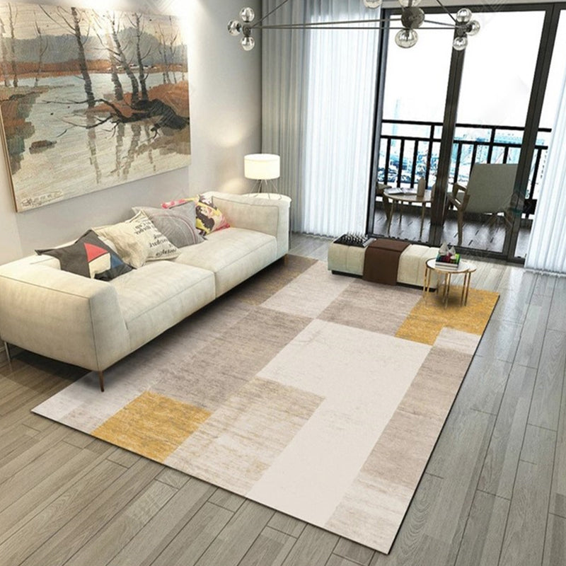 Modern Geo Pattern Rug Multi Colored Cotton Blend Area Carpet Non-Slip Pet Friendly Indoor Rug for Parlor Clearhalo 'Area Rug' 'Modern' 'Rugs' Rug' 2226480