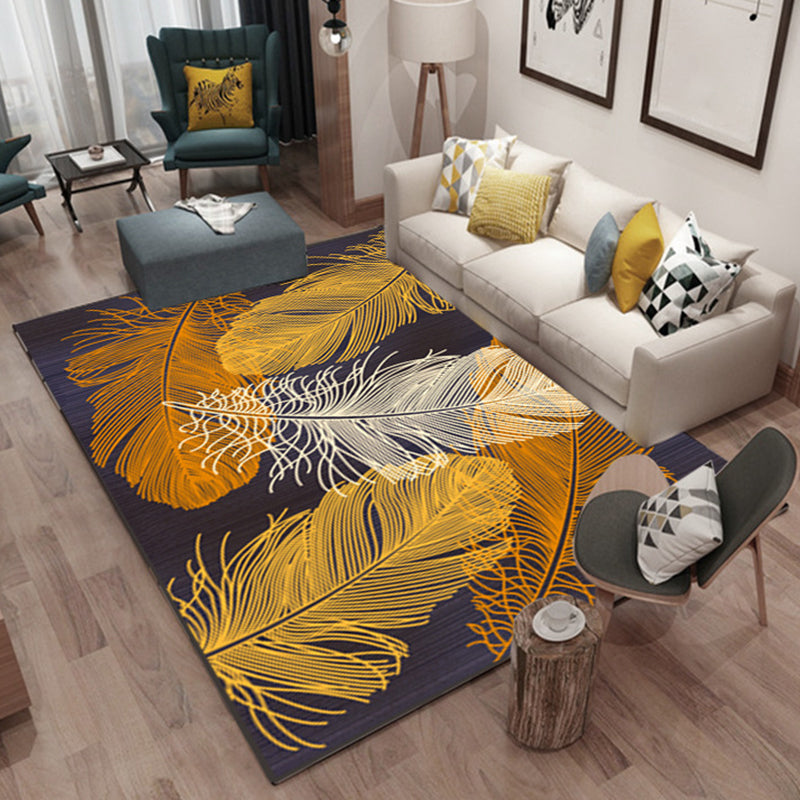 Modern Geo Pattern Rug Multi Colored Cotton Blend Area Carpet Non-Slip Pet Friendly Indoor Rug for Parlor Clearhalo 'Area Rug' 'Modern' 'Rugs' Rug' 2226482