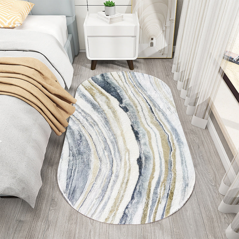 Contemporary Abstract Print Rug Multi-Colored Acrylic Area Rug Pet Friendly Easy Care Washable Carpet for Bedroom Clearhalo 'Area Rug' 'Modern' 'Rugs' Rug' 2226539