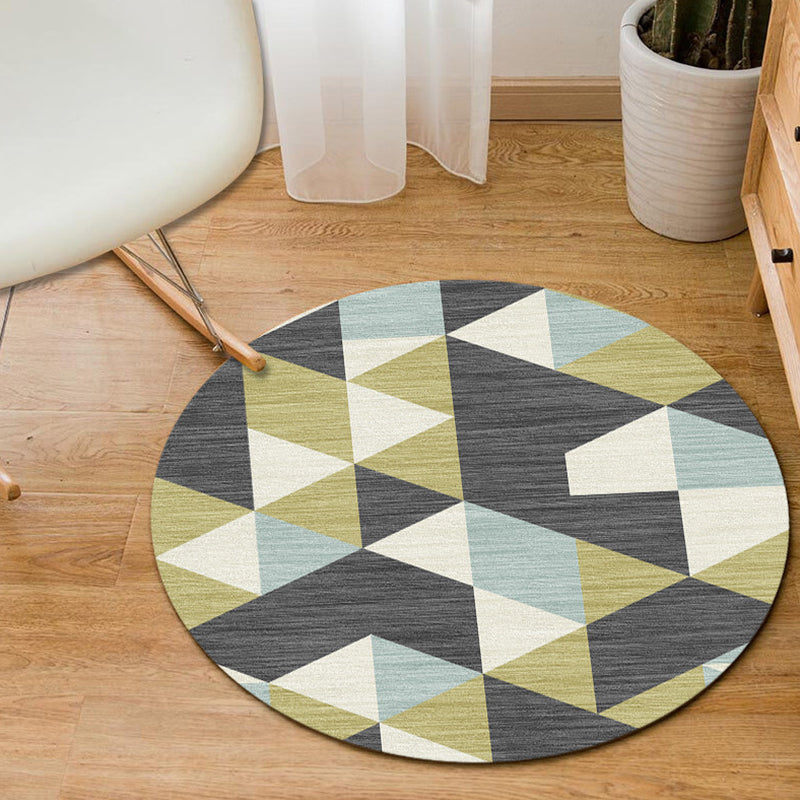 Modern Home Decor Rug Multi-Color Geometric Area Carpet Polypropylene Easy Care Machine Washable Rug Clearhalo 'Area Rug' 'Modern' 'Rugs' Rug' 2226562