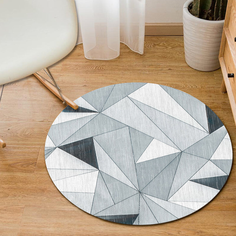 Modern Home Decor Rug Multi-Color Geometric Area Carpet Polypropylene Easy Care Machine Washable Rug Light Gray Clearhalo 'Area Rug' 'Modern' 'Rugs' Rug' 2226572