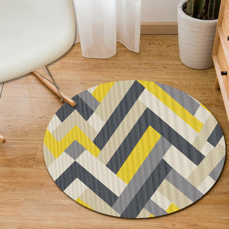 Modern Home Decor Rug Multi-Color Geometric Area Carpet Polypropylene Easy Care Machine Washable Rug Clearhalo 'Area Rug' 'Modern' 'Rugs' Rug' 2226577