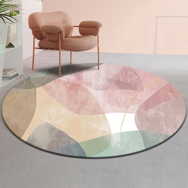 Multi-Color Home Rug Modern Color Block Carpet Synthetics Non-Slip Backing Washable Rug Clearhalo 'Area Rug' 'Modern' 'Rugs' Rug' 2226614