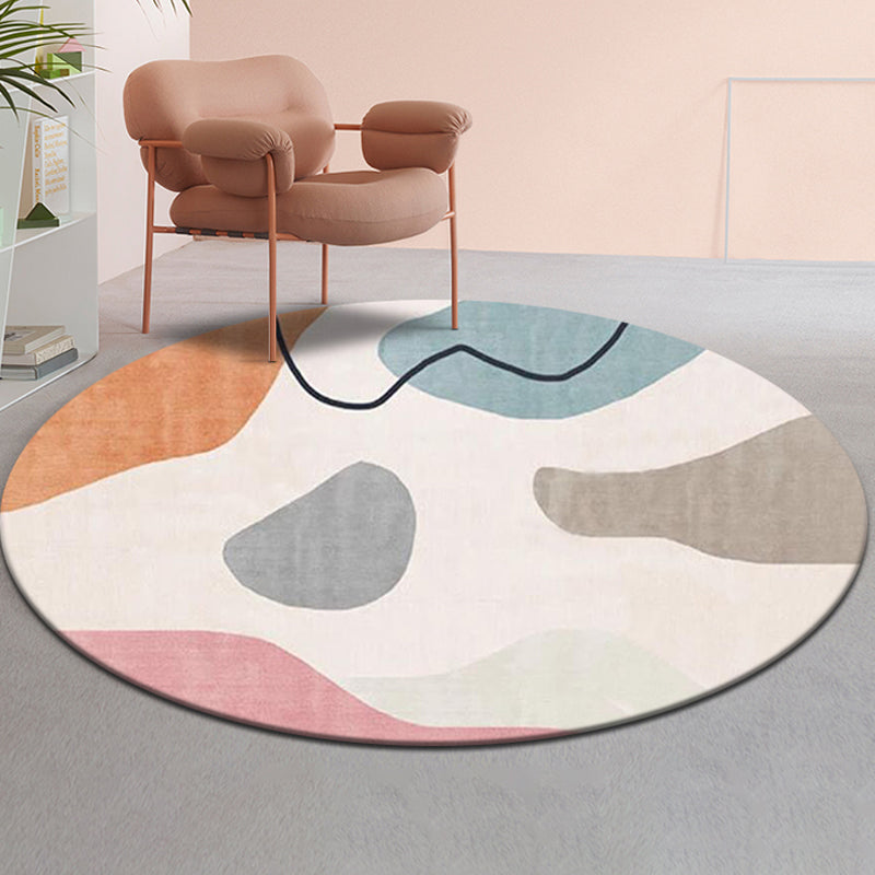 Multi-Color Home Rug Modern Color Block Carpet Synthetics Non-Slip Backing Washable Rug Beige Clearhalo 'Area Rug' 'Modern' 'Rugs' Rug' 2226618