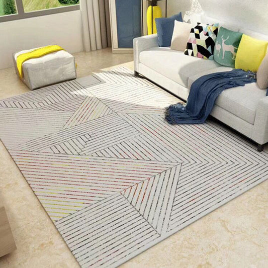 Nordic Living Room Rug Multicolor Geometric Print Area Carpet Synthetics Pet Friendly Easy Care Rug Clearhalo 'Area Rug' 'Modern' 'Rugs' Rug' 2226748