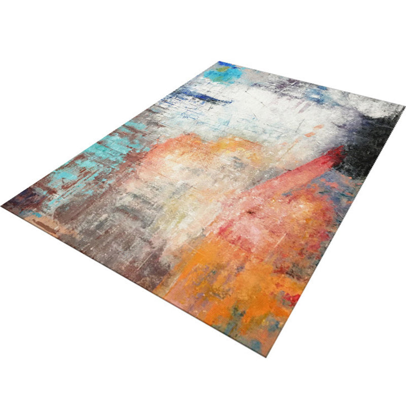 Glam Living Room Rug Multi Colored Abstract Pattern Carpet Synthetics Machine Washable Non-Slip Rug Clearhalo 'Area Rug' 'Modern' 'Rugs' Rug' 2226765