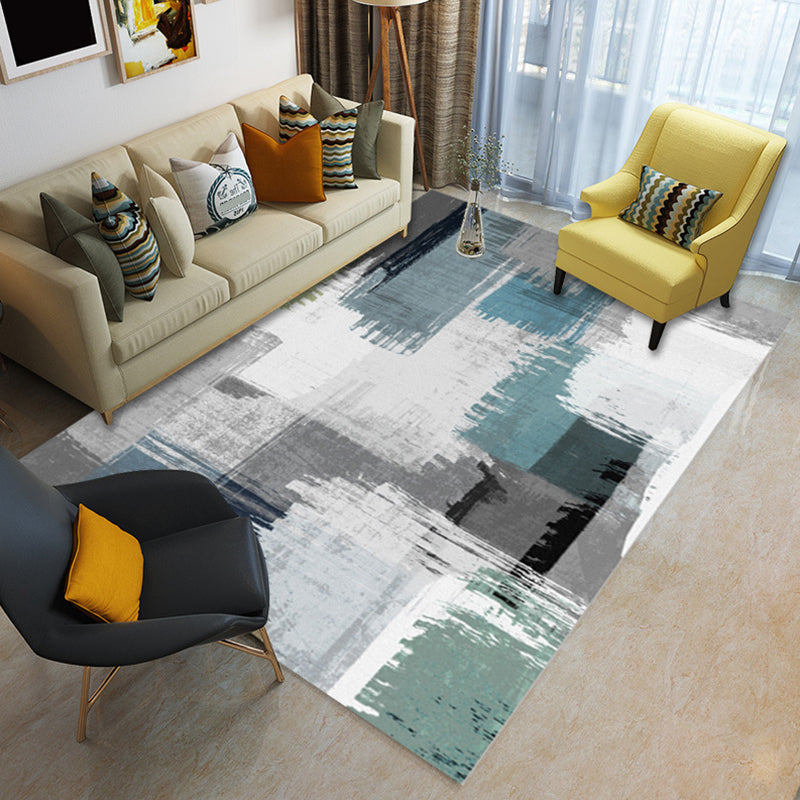 Glam Living Room Rug Multi Colored Abstract Pattern Carpet Synthetics Machine Washable Non-Slip Rug Clearhalo 'Area Rug' 'Modern' 'Rugs' Rug' 2226775