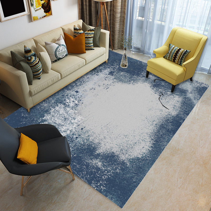 Glam Living Room Rug Multi Colored Abstract Pattern Carpet Synthetics Machine Washable Non-Slip Rug Gray Blue Clearhalo 'Area Rug' 'Modern' 'Rugs' Rug' 2226778