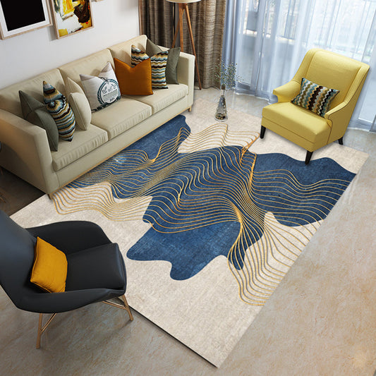 Glam Living Room Rug Multi Colored Abstract Pattern Carpet Synthetics Machine Washable Non-Slip Rug Clearhalo 'Area Rug' 'Modern' 'Rugs' Rug' 2226779