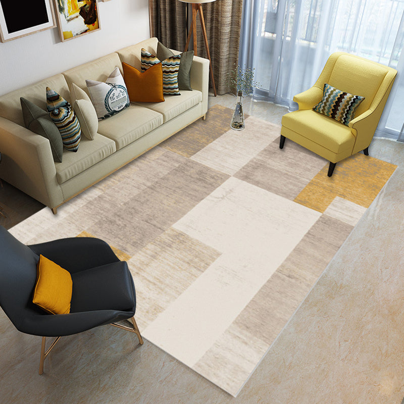 Glam Living Room Rug Multi Colored Abstract Pattern Carpet Synthetics Machine Washable Non-Slip Rug Clearhalo 'Area Rug' 'Modern' 'Rugs' Rug' 2226787