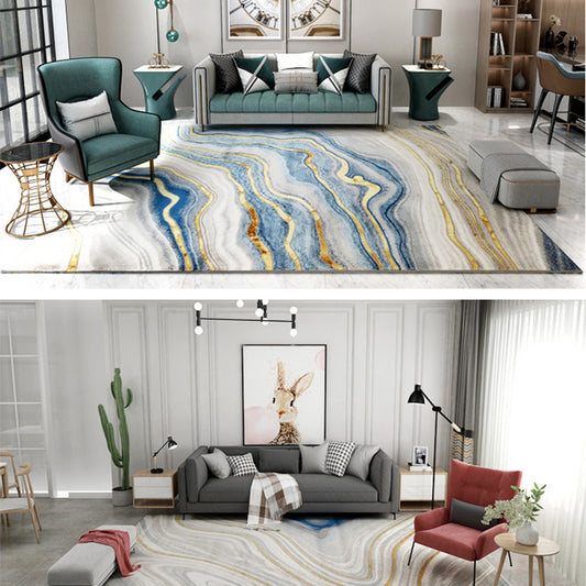 Modern Oriental Print Rug Multi Color Polyster Area Rug Easy Care Pet Friendly Carpet for Living Room Clearhalo 'Area Rug' 'Modern' 'Rugs' Rug' 2226809